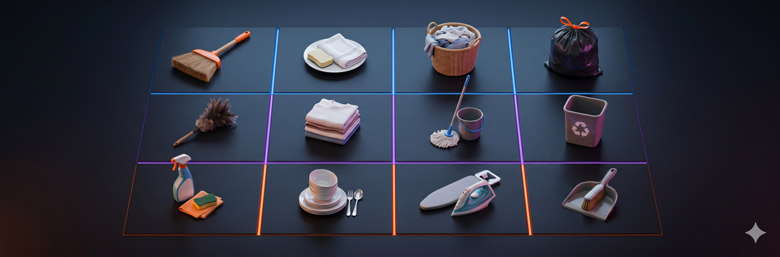 Chores on a Grid: A Simple Way to See Who Does What at Home