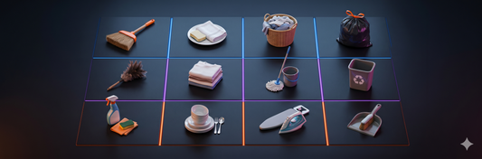 Chores on a Grid: A Simple Way to See Who Does What at Home