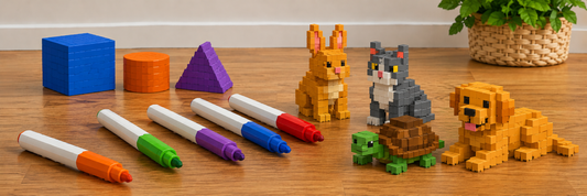 A Floor Game That Teaches Colors, Counting, and Fine Motor Skills